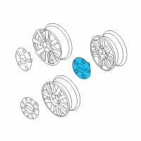OEM Ford Taurus Center Cap Diagram - 8G1Z-1130-D