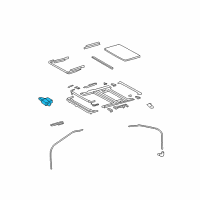 OEM 2012 Lexus LS600h Gear Sub-Assy, Sliding Roof Drive Diagram - 63260-50070