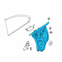 OEM BMW M240i Rear Left Window Regulator Diagram - 51-35-7-435-757
