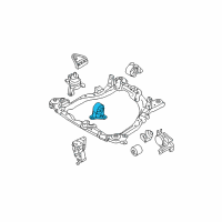 OEM 2005 Hyundai Tucson Bracket Assembly-Roll Stopper, Front Diagram - 21910-2E501