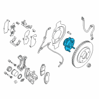 OEM 2007 Nissan Altima Hub Assembly Road Wheel Diagram - 40202-9HC1A