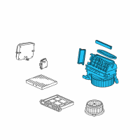 OEM 2009 Acura TL Blower Sub Assembly Diagram - 79305-TK4-A42
