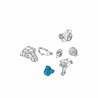 OEM 2010 Chevrolet HHR Front Transmission Mount Diagram - 25973862