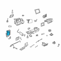OEM Lincoln Heater Core Diagram - H2MZ-18476-C