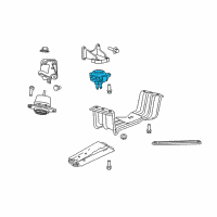 OEM 2016 Jeep Grand Cherokee Transmission Mount Diagram - 68032662AF