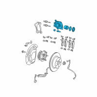 OEM 2015 Jeep Wrangler CALIPER-Disc Brake Diagram - 68003697AC