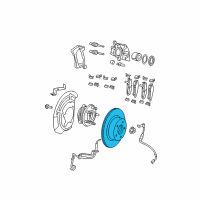 OEM 2015 Jeep Wrangler Front Brake Rotor Diagram - 52060137AB