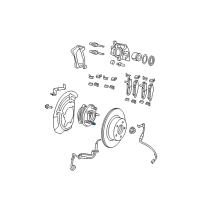 OEM 2016 Jeep Wrangler Hub Bolt Diagram - 68003282AA