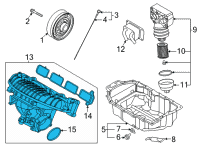 OEM Hyundai Santa Fe Manifold Assembly-Intake Diagram - 28310-2S301