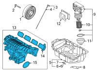 OEM 2022 Kia K5 Manifold Assy-Intake Diagram - 283102S301