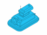 OEM 2022 Ford Mustang Mach-E LAMP ASY - LICENCE PLATE Diagram - LJ8Z-13550-A