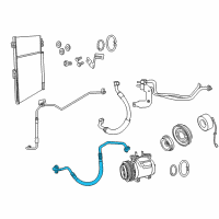 OEM 2012 Jeep Grand Cherokee Line-A/C Discharge Diagram - 68161177AD