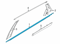 OEM Hyundai Santa Cruz W/STRIP-RR DR BELT I/S LH Diagram - 83230-K5100