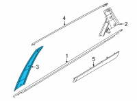 OEM 2022 Hyundai Tucson GARNISH ASSY-RR DR FR FRAME, RH Diagram - 83260-CW000