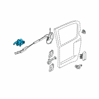 OEM 2018 Nissan Frontier HANDLE ASSY-DR INSIDE, RH Diagram - 80670-9BT0A