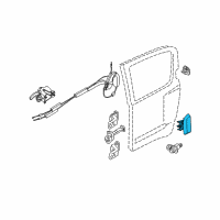 OEM Nissan Rear Door Outside Handle Assembly, Right Diagram - 82607-EA502