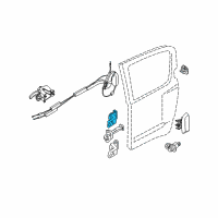 OEM 2005 Nissan Frontier Hinge Assy-Rear Door Diagram - 82401-EA00A