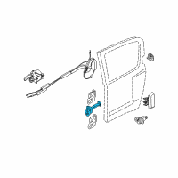 OEM Nissan Pathfinder Check Link Assembly - Rear Door, RH Diagram - 82430-ZP80A