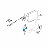 OEM 2012 Nissan Pathfinder Check Link Assembly - Rear Door, RH Diagram - 82430-ZP80A