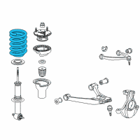 OEM 2014 Chevrolet Silverado 1500 Coil Spring Diagram - 22845791