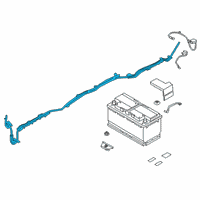 OEM Toyota GR Supra Positive Cable Diagram - 82163-WAA04