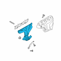 OEM 2013 Nissan Cube Exhaust Manifold With Catalytic Converter Diagram - 140E2-1FL0B