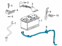 OEM Cadillac CT5 Positive Cable Diagram - 84859018