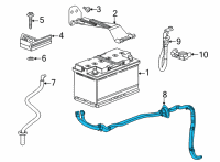 OEM 2020 Cadillac CT5 Positive Cable Diagram - 84847273