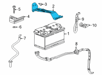 OEM 2020 Cadillac CT5 Hold Down Diagram - 84539980