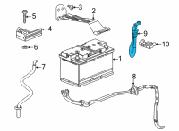 OEM Cadillac CT5 Negative Cable Diagram - 84048066