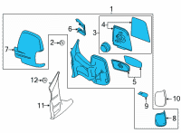 OEM Ford Transit-350 HD MIRROR ASY - REAR VIEW OUTER Diagram - LK4Z-17682-FA