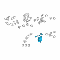 OEM Acura RL Box Assembly, Passenger Fuse Diagram - 38210-SJA-A01