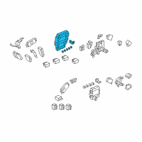 OEM Acura Box Assembly, Fuse Diagram - 38200-SJA-A03