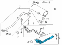 OEM 2021 Ford Bronco CONVERTER ASY Diagram - MB3Z-5E212-C