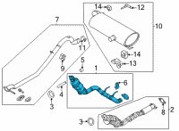 OEM 2022 Ford Bronco CONVERTER ASY Diagram - MB3Z-5E212-D