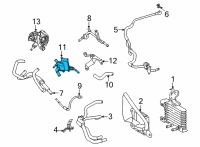 OEM 2022 Toyota Sienna Auxiliary Cooler Diagram - G125A-48020