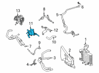 OEM Lexus NX350h Cooler, Motor COOLIN Diagram - G125A-48020