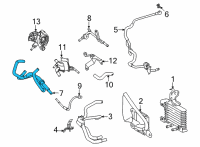 OEM 2022 Lexus NX350h Hose Assembly, TRANSMISS Diagram - 32930-42070