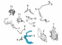 OEM 2022 Lexus NX350h Hose Assembly, TRANSMISS Diagram - 32930-42060