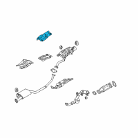 OEM Hyundai Santa Fe Panel-Heat Protector, Rear Diagram - 28795-1U500--DS