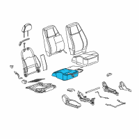 OEM 2006 Chevrolet Cobalt Module Kit-Inflator Restraint Front Pass Presence (W Diagram - 15780135