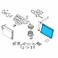 OEM BMW Heater Radiator Diagram - 64-11-9-128-953