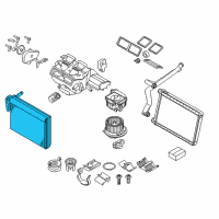 OEM 2011 BMW 335i Evaporator Diagram - 64-11-9-290-888