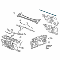 OEM 2019 Chevrolet Malibu Rear Weatherstrip Diagram - 23295859