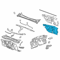 OEM 2017 Chevrolet Malibu Insulator Diagram - 23127323