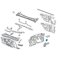 OEM 2017 Chevrolet Malibu Insulator Diagram - 23388911