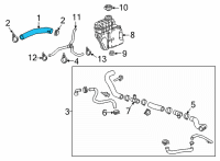 OEM Cadillac CT5 Upper Hose Diagram - 84819023