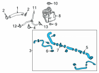 OEM 2022 Cadillac CT5 Lower Hose Diagram - 84819024