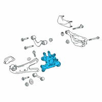 OEM Lexus RX350L Carrier Sub-Assembly, Rear Diagram - 42304-0E080