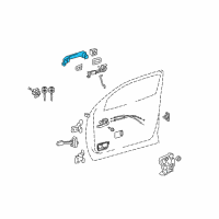 OEM Toyota Tundra Handle, Outside Diagram - 69210-0C040-B1